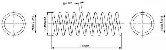 SP1603 MONROE (Бельгия) Пружина SP1603 MONROE