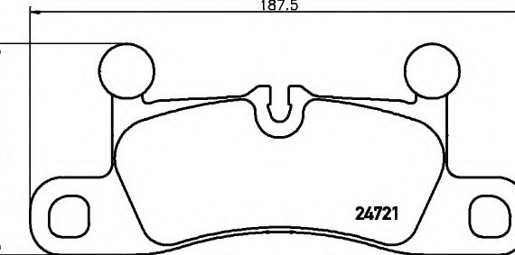 8DB355015101 HELLA Комплект тормозных колодок дисковый тормоз 8DB355015101 BEHR-HELLA