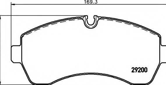 8DB355005531 HELLA Колодки тормозные дисковые передні 8DB355005531 BEHR-HELLA