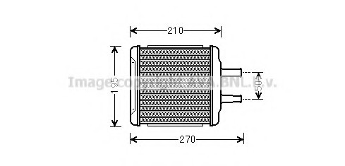 DWA6088 AVA COOLING Радиатор отопителя CHEVROLET Lacetti 1.6-1.8 (пр-во AVA)