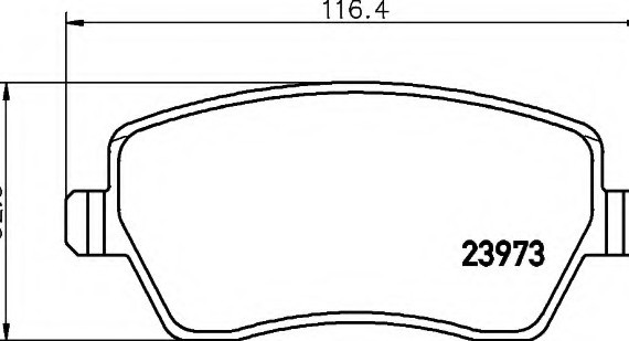 8DB355010851 HELLA Колодки тормозные дисковые 8DB355010851 BEHR-HELLA