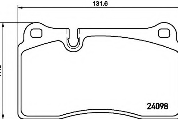 8DB355011851 HELLA Колодки тормозные дисковые 8DB355011851 BEHR-HELLA