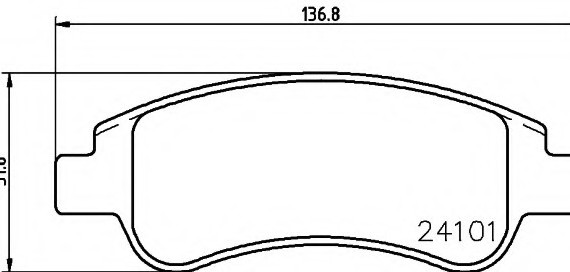 Фото колодки тормозные дисковые 8DB355011521 BEHR-HELLA 8DB355011521 HELLA 8DB355011521 HELLA Колодки тормозные дисковые 8DB355011521 BEHR-HELLA