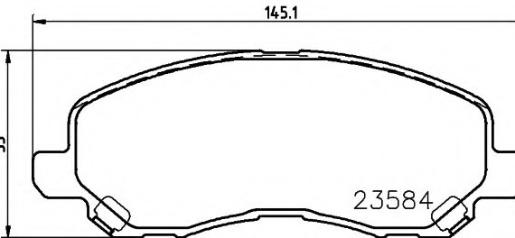 8DB355009671 HELLA Колодки тормозные дисковые 8DB355009671 BEHR-HELLA