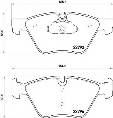 8DB355015031 HELLA Колодки тормозные дисковые 8DB355015031 BEHR-HELLA
