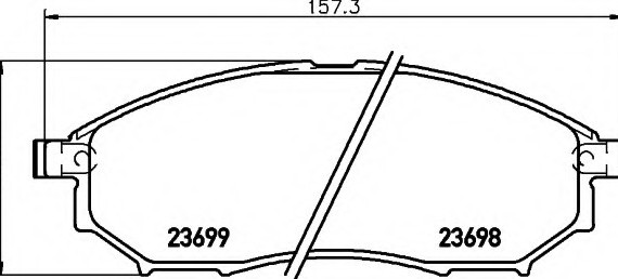 Фото колодки тормозные 8DB355013141 BEHR-HELLA 8DB355013141 HELLA 8DB355013141 HELLA Колодки тормозные 8DB355013141 BEHR-HELLA