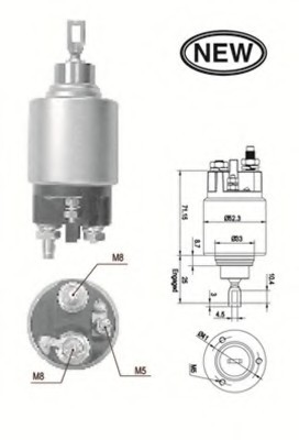 AME0554 MAGNETI MARELLI (Италия) Реле втягуюче AME0554 MAGNETI