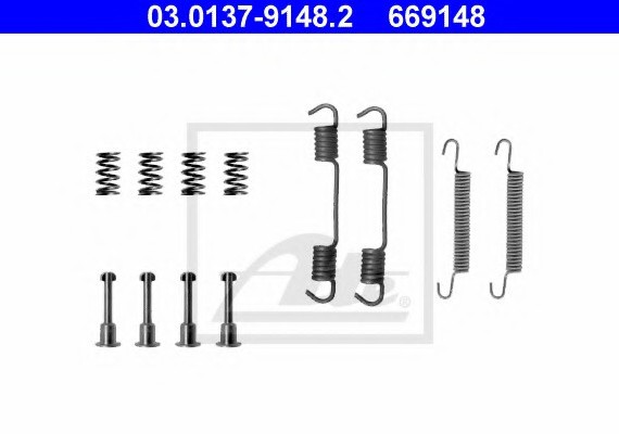 03.0137-9148.2 Ate Ремкоплект колодок тормозн. ба ATE - HAMULCE