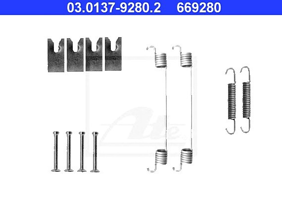 03.0137-9280.2 Ate Ремкоплект колодок тормозн. ба ATE - HAMULCE