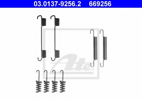 03.0137-9256.2 Ate Ремкоплект колодок тормозн. ба ATE - HAMULCE