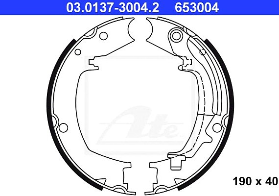Фото колодки тормозные барабанные ATE - HAMULCE 03.0137-3004.2 Ate 03.0137-3004.2 Ate Колодки тормозные барабанные ATE - HAMULCE