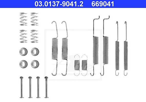 03.0137-9041.2 Ate Комплектуючі для гальмівних колодок (6R0698545A+6R