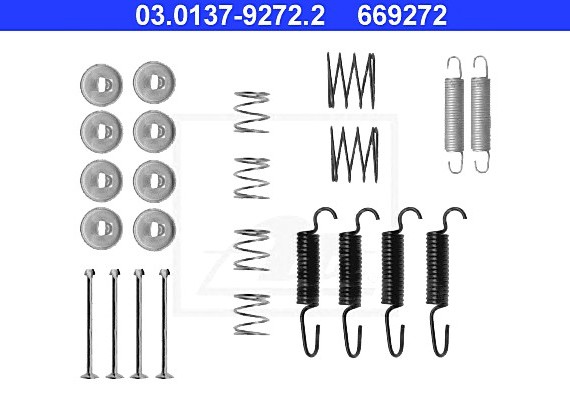 03.0137-9272.2 Ate Комплект монтажний колодок