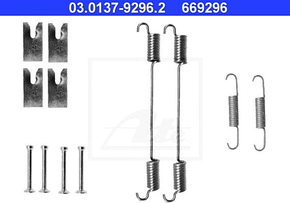 03.0137-9296.2 Ate Комплектуючі для гальмівних колодок