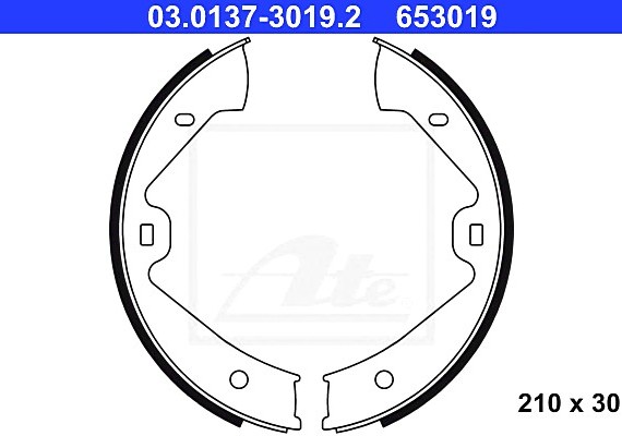 Колодки гальмівні барабанні к-кт 03.0137-3019.2