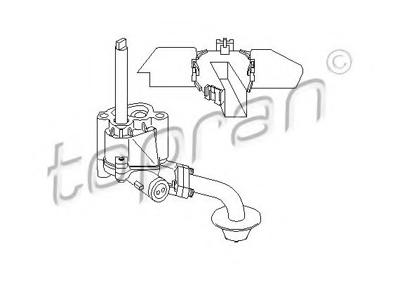 100257 TOPRAN (Germany) 100257hp-756 насос масляный! \ \ vw golf/passat, seat ibiza/toledo 1.5-1.8 <99 100257 HANS PRIES