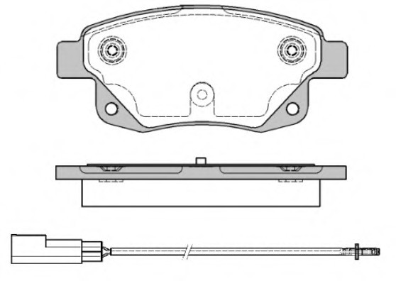 125201 Remsa Колодка гальм. диск. FORD TRANSIT, задн. (вир-во REMSA)