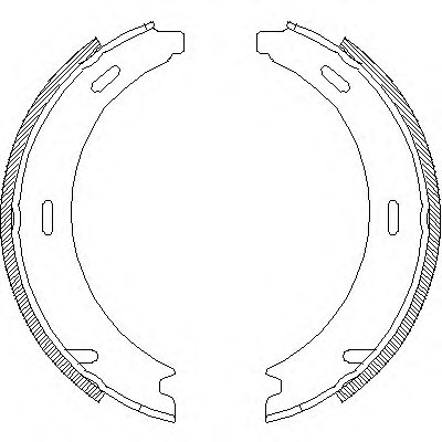 409400 Remsa 4094.00_=552SBS=FSB539 !колодки барабанні ручника \ MB W210 all 95>/W140 all 91> 409400 REMSA