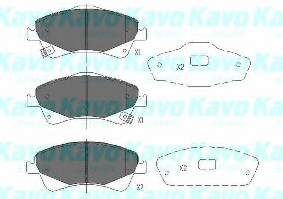 KBP9103 KAVO (Нидерланды) Комплект гальмівних колодок