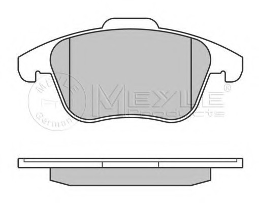 0252455719 MEYLE 025 245 5719_колодки дисковые передние! \ Citroen C4 Picasso 2.0i/2.0HDi 06> 0252455719 MEYLE