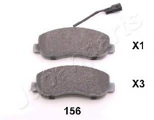 PA156AF JAPAN КОЛОДКИ ТОРМОЗНЫЕ ДИСКОВЫЕ ПЕРЕДН RENAULT MASTER IV, OPEL MOVANO 2.3CDTI 10 PA156AF JAPANPARTS