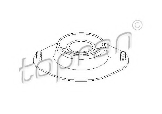 200438 TOPRAN (Germany) Опора амортизатора переднього з підшипником