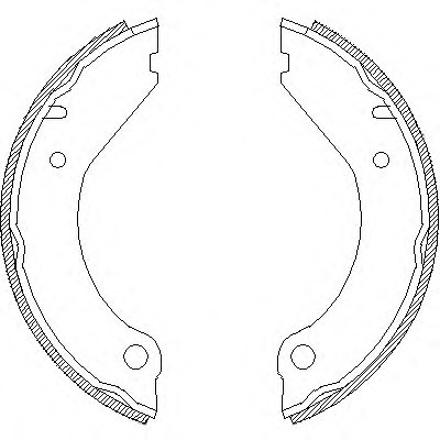 439900 Remsa 4399.00_=277SBS=361156B=FSB86 !колодки барабанні ручника \ Volvo 240-960 84-98 439900 REMSA