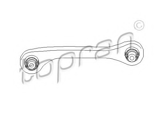 110273 TOPRAN (Germany) Тяга РЕАКТИВНАЯ ЗАДН. ЛЕВ. AUDI A3 03- SEAT ALTEA 04-, LEON 05-,SKODA OCTAVIA 0 110273 TOPRAN
