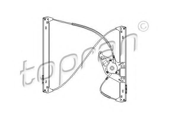 110451 TOPRAN (Germany) 110451hp-755 !стеклоподъемник б.мотора пер. л. \ \ audi a6 1.8-2.8 97-05 110451 HANS PRIES