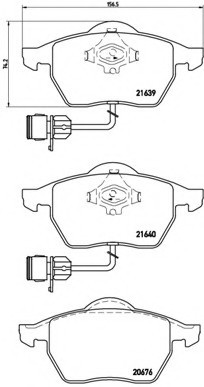 P85040 BREMBO (Германия) Гальмівні колодки дискові BREMBO