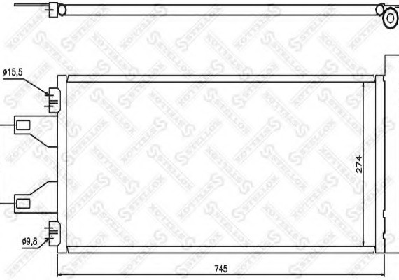 Фото радіатор кондиціонера Fiat Ducato, Peugeot Boxer all 06> 1045548SX STELLOX 1045548SX STELLOX Радіатор кондиціонера Fiat Ducato, Peugeot Boxer all 06>