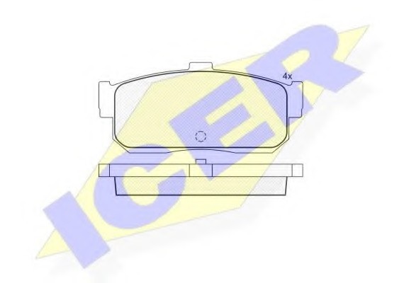 140876 ICER 140876_колодки дисковые з.! \ Nissan Primera P10/P11 90-02/Maxima 2.0-3.0 91> 140876 ICER