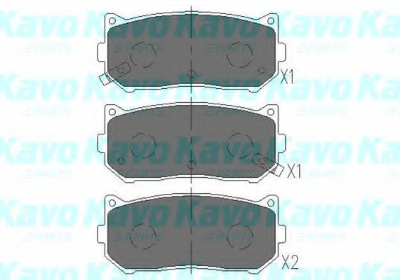 KBP4001 KAVO (Нидерланды) Колодки тормозные KIA SPECTRA/CARENS 00-/CLARUS 96-01/SHUMA 95- задние KBP4001 KAVO PARTS