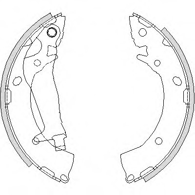 420300 Remsa 4203.00_[583051CA10] !колодки барабанні \ Hyundai Getz 1.1-1.6/1.5CRDi 02> 420300 REMSA