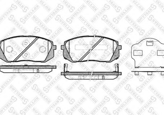 002010SX STELLOX 002 010-SX_=1302 02 !колодки дисковые п. \ KIA Carens 2.0CVVTi/CRDi 06> 002010SX STELLOX
