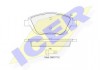181925_колодки дисковые передние ! \ Citroen C3 Picasso 1.4-1.6i/1.6HDi 09> 181925 ICER