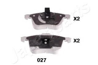 PA027AF JAPAN КОЛОДКИ ТОРМОЗНЫЕ ДИСКОВЫЕ ПЕРЕДН OPEL VECTRA CSIGNUM 1.8I-2.2DTI 02 PA027AF JAPANPARTS