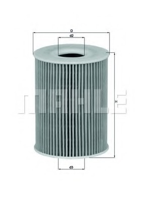 OX254D2 MAHLE Фильтр масляный bmw: m5 04-, m5 touring 07-, m6 05-, m6 кабрио 06- OX254D2 MAHLE/KNECHT