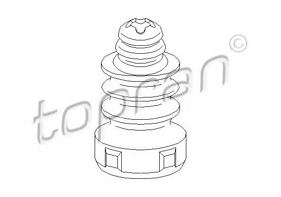 111031 TOPRAN (Germany) ОТБОЙНИК АМОРТИЗАТОРА ЗАДН. VW GOLF, JETTA, TOURAN 03-, SKODA OCTAVIA 98- 111031 TOPRAN