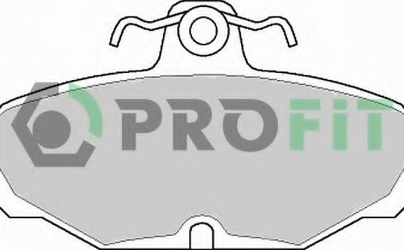 Фото колодки гальмівні дискові 50000398 PROFIT 50000398 PROFIT Колодки гальмівні дискові