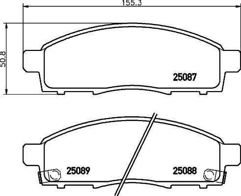P56102 BREMBO (Германия) Гальмівні колодки дискові BREMBO