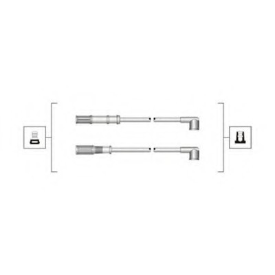 MSQ0068 MAGNETI MARELLI (Италия) Провода свечей зажигания Fiat Doblo 1.2 8v 2000-2005/Punto 1.1 MSQ0068 MAGNETI MARELLI