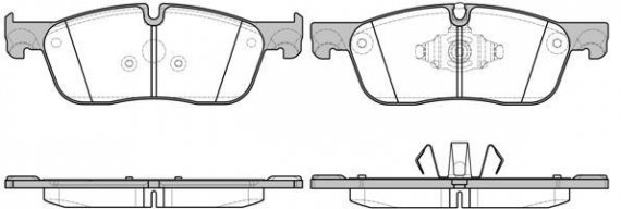1633 10_колодки дисковые передние! \ Jaguar F-Type/XF Serie 2.0/2.0d 09> 163310 REMSA