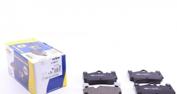 181611 ICER 181611_колодки дисковые задние ! \ VW Touareg 3.2i/4.2i/2.5TDi/5.0TDi 02> 181611 ICER