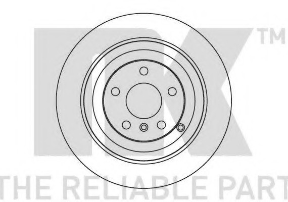 203391 NK Диск тормозной MERCEDES ML W164/R W251 280-350 05- задний не вент. D=330мм. 203391 NK