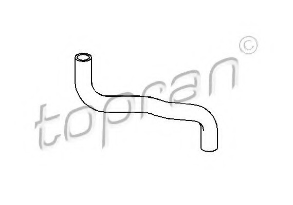 100215 TOPRAN (Germany) ПАТРУБОК РАДИАТОРА И Водяного НАСОСА VW GOLF,PASSAT,AUDI80 VE 1,6-1,9 8 100215 TOPRAN