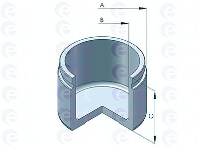 151162C ERT Поршень суппорта mitsubishi asx, lancer x, outlander ii 1.5-2.4 (07-) d=57mm 151162-c