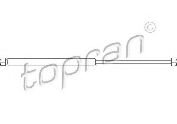 206319 TOPRAN (Germany) Амортизатор газовий багажника