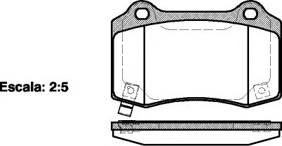 043454 Remsa 434 54_[68003610ab] !колодки дисковые п. jeep grand cherokee 6.1 v8 06> 043454 REMSA