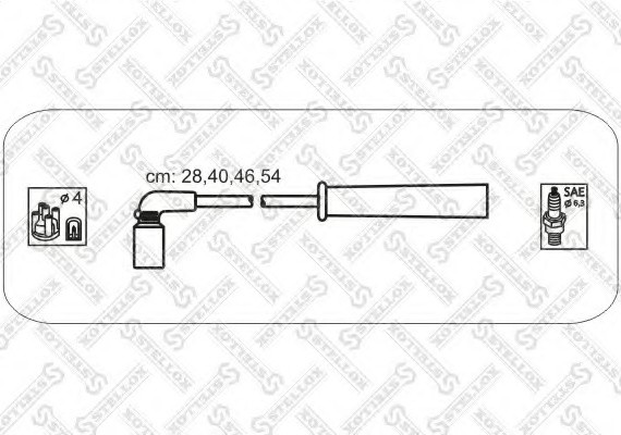 1030044SX STELLOX Провід високовольтний (комплект) Nubira 1.6 DOHC Lanos 1.6 DOHC